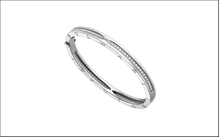 Bracelet Bracelet Bulgari B.Zero1 en or blanc serti de diamants 58 Facettes 22717
