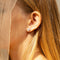 Boucles d'oreilles Boucles d'oreilles n° 140 - Puces en or blanc 18 carats et diamants 58 Facettes