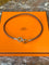 Bracelet Hermès Lancelot Double - Bracelet en cuir et métal argenté 58 Facettes BS213
