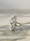 Bague 56 Bague vintage en or blanc 18K et diamants 58 Facettes 246