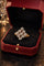 Bague Bague en or jaune 18 carats et diamants, motif rhomboïde 58 Facettes 50433