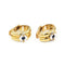 Boucles d'oreilles Chaumet - Boucles d’oreilles clips en or jaune et blanc 750‰ et saphirs 58 Facettes 260103R
