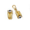 Boucles d'oreilles Chaumet - Boucles d’oreilles clips en or jaune et blanc 750‰ et saphirs 58 Facettes 260103R