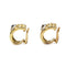 Boucles d'oreilles Chaumet - Boucles d’oreilles clips en or jaune et blanc 750‰ et saphirs 58 Facettes 260103R