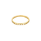 Bague 57 Alliance américaine demi-tour en or jaune 18 k et diamants taille rose 58 Facettes 004