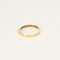 Bague 57 Alliance américaine demi-tour en or jaune 18 k et diamants taille rose 58 Facettes 004