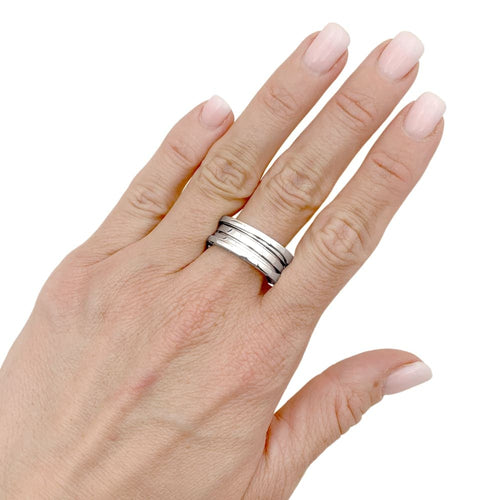 Bague 60 Bague Bulgari, « B.Zéro 1 », or blanc. 58 Facettes 35487
