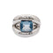 Bague 50 Bague Mauboussin, "Twins", or blanc, aigue-marine. 58 Facettes 35480