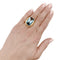 Bague 50 Bague chevalière en or jaune et topaze bleue 58 Facettes 35436