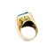 Bague 50 Bague chevalière en or jaune et topaze bleue 58 Facettes 35436