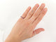 Bague 49 Alliance américaine - Bague pavée de 20 rubis en or blanc 18k 58 Facettes 273952