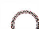 Bague 49 Alliance américaine - Bague pavée de 20 rubis en or blanc 18k 58 Facettes 273952