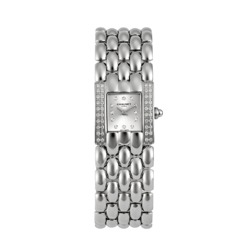 Montre Chaumet Khesis - Montre en acier et diamants 58 Facettes 261