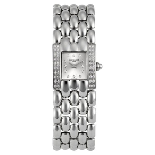 Montre Chaumet Khesis - Montre en acier et diamants 58 Facettes 261