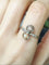 Bague 57 Bague toi et moi Art déco en or jaune 18K, platine, diamants et perle 58 Facettes 248