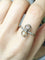 Bague 57 Bague toi et moi Art déco en or jaune 18K, platine, diamants et perle 58 Facettes 248