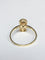 Bague 57 Bague toi et moi Art déco en or jaune 18K, platine, diamants et perle 58 Facettes 248