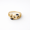 Bague 55 Bague en or jaune 18 carats sertie de diamants et saphirs 58 Facettes 36001