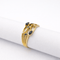 Bague 55 Bague en or jaune 18 carats sertie de diamants et saphirs 58 Facettes 36001