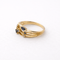 Bague 55 Bague en or jaune 18 carats sertie de diamants et saphirs 58 Facettes 36001