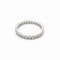 Bague 55 Bague tour complet en or blanc 18 carats et diamants 58 Facettes 35956