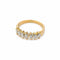 Bague 55.5 Bague en or jaune 18 carats et diamants taille marquise 58 Facettes 35958
