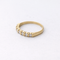 Bague 55 Bague demi-alliance en or jaune 18 carats et diamants 58 Facettes 35960