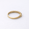 Bague 55 Bague demi-alliance en or jaune 18 carats et diamants 58 Facettes 35960