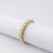Bague 55 Bague demi-alliance en or jaune 18 carats et diamants 58 Facettes 35960
