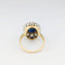 Bague 50 Bague marguerite en or jaune 18 carats au saphir et diamants 58 Facettes 32607