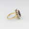 Bague 50 Bague marguerite en or jaune 18 carats au saphir et diamants 58 Facettes 32607