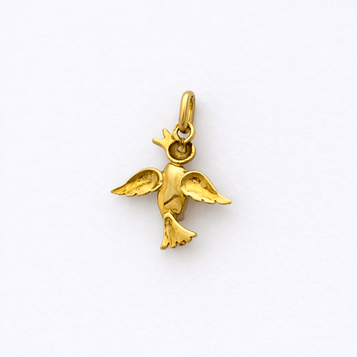Pendentif Pendentif oiseau en or jaune 18 carats et perle baroque 58 Facettes 35466