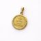 Pendentif Augis - Pendentif médaille d’amour « + qu’hier – que demain » en or jaune 58 Facettes 35415