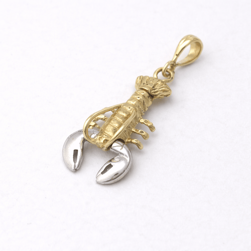 Pendentif Pendentif homard en or jaune et or blanc 18 carats 58 Facettes 35409