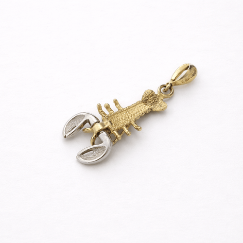 Pendentif Pendentif homard en or jaune et or blanc 18 carats 58 Facettes 35409