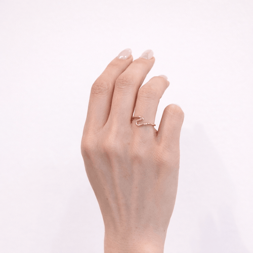 Bague 52 Bague motif vague en or jaune 18 carats 58 Facettes 35364