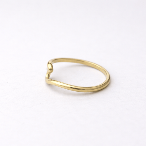 Bague 52 Bague motif vague en or jaune 18 carats 58 Facettes 35364