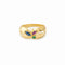 Bague 53 Bague en or jaune avec émeraude, saphir et rubis 58 Facettes 35370