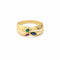 Bague 53 Bague en or jaune avec émeraude, saphir et rubis 58 Facettes 35370