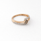 Bague 52 Bague croisée en or rose 18 carats sertie de diamants blancs et bruns 58 Facettes 35360