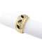Bague 53 Bague bandeau en or jaune, saphirs marquise et diamants 58 Facettes 35362