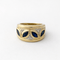 Bague 53 Bague bandeau en or jaune 18 carats saphirs marquise et diamants 58 Facettes 35362