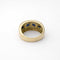 Bague 53 Bague bandeau en or jaune, saphirs marquise et diamants 58 Facettes 35362