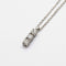 Collier Collier pendentif en or blanc et trois diamants 58 Facettes 35310