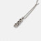 Collier Collier pendentif en or blanc et trois diamants 58 Facettes 35310