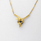 Collier Collier - Pendentif ruban en or jaune 18 carats, saphir et diamants 58 Facettes 35316