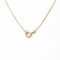 Collier Collier - Pendentif ruban en or jaune 18 carats, saphir et diamants 58 Facettes 35316