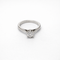 Bague 51 Bague solitaire en or blanc 18 carats et diamant taille brillant 58 Facettes 35216