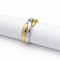 Bague 56 Bague entrelacée - Alliance en or jaune et or blanc 18 carats 58 Facettes 35220