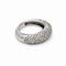 Bague 49 Alliance demi-jonc en or blanc pavée de diamants 58 Facettes 35222